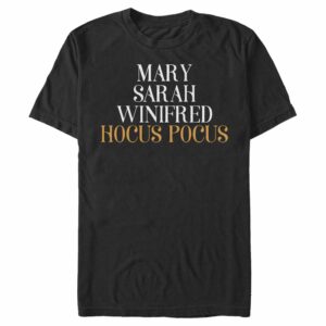 Men’s Hocus Pocus Sanderson Sister Names T-Shirt