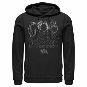 Men’s Hocus Pocus Spell on You Silhouette Pull Over Hoodie