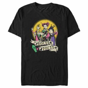 Men’s Hocus Pocus Witch Tattoo Art T-Shirt