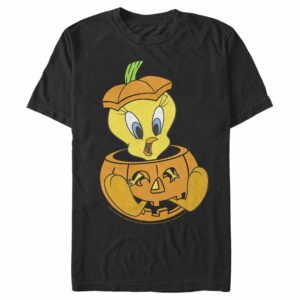 Men’s Looney Tunes Halloween Tweety Jack-O-Lantern T-Shirt