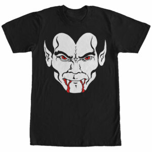 Men’s Lost Gods Halloween Dracula Vampire Face T-Shirt