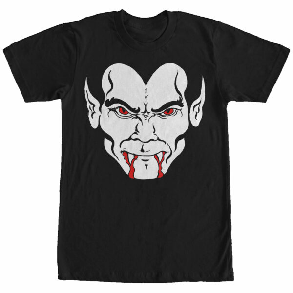 Men’s Lost Gods Halloween Dracula Vampire Face T-Shirt