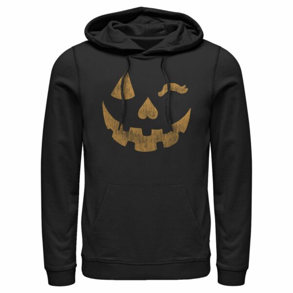 Men’s Lost Gods Halloween Jack-o’-Lantern Wink Pull Over Hoodie