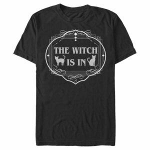 Men’s Lost Gods Halloween The Witch Is In Cats T-Shirt