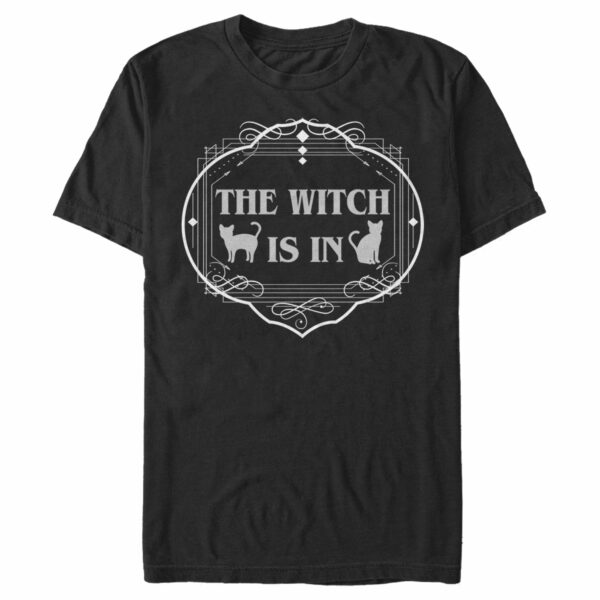 Men’s Lost Gods Halloween The Witch Is In Cats T-Shirt