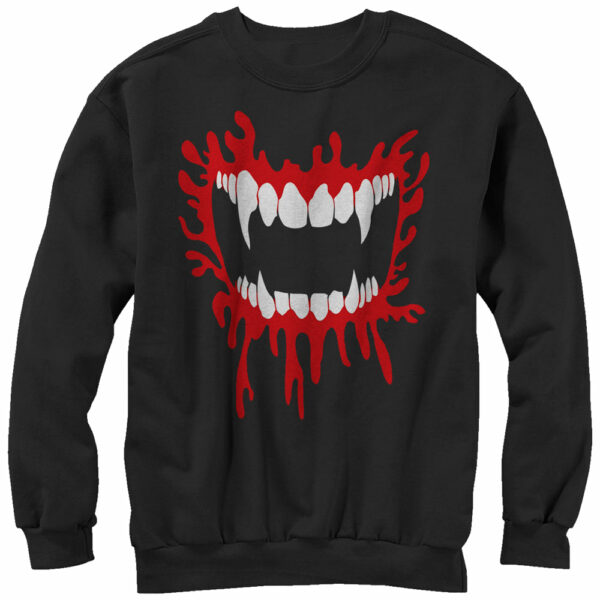 Men’s Lost Gods Halloween Vampire Fangs Sweatshirt