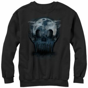 Men’s Lost Gods Skull Graveyard Face Sweatshirt