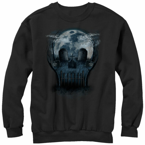 Men’s Lost Gods Skull Graveyard Face Sweatshirt