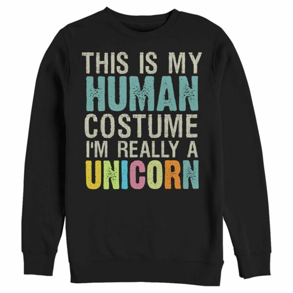 Men’s Lost Gods Unicorn in Human Costume Sweatshirt