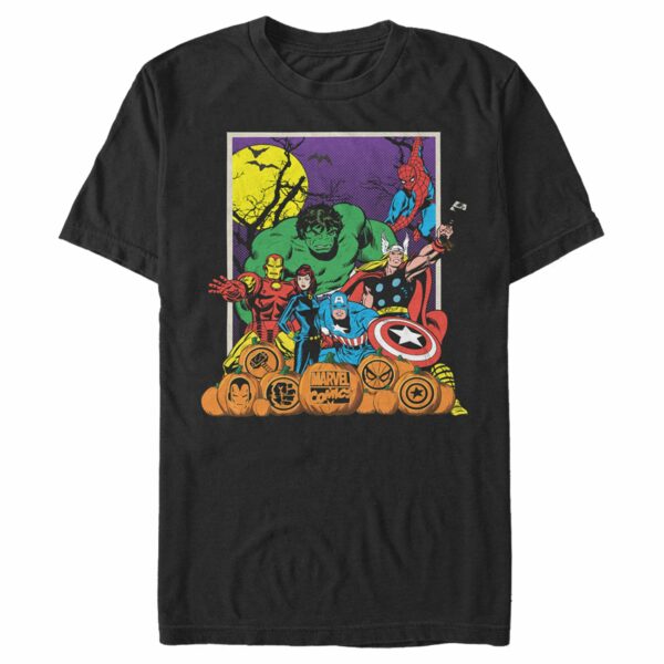 Men’s Marvel Halloween Avengers Scene T-Shirt