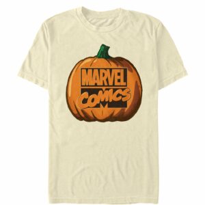 Men’s Marvel Halloween Classic Logo Pumpkin T-Shirt