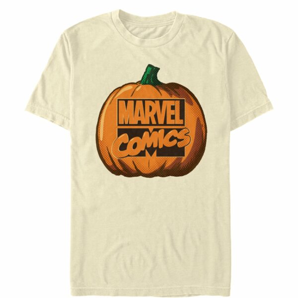 Men’s Marvel Halloween Classic Logo Pumpkin T-Shirt