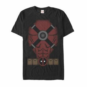 Men’s Marvel Halloween Deadpool Cartoon Costume T-Shirt