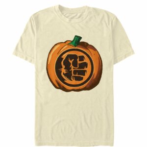 Men’s Marvel Halloween Hulk Fist Pumpkin T-Shirt