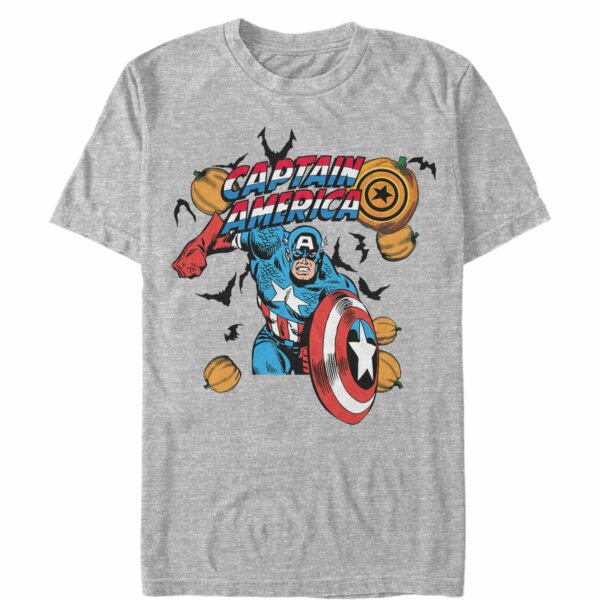 Men’s Marvel Halloween Pumpkins Captain America T-Shirt