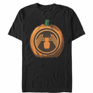 Men’s Marvel Halloween Venom Logo Pumpkin T-Shirt