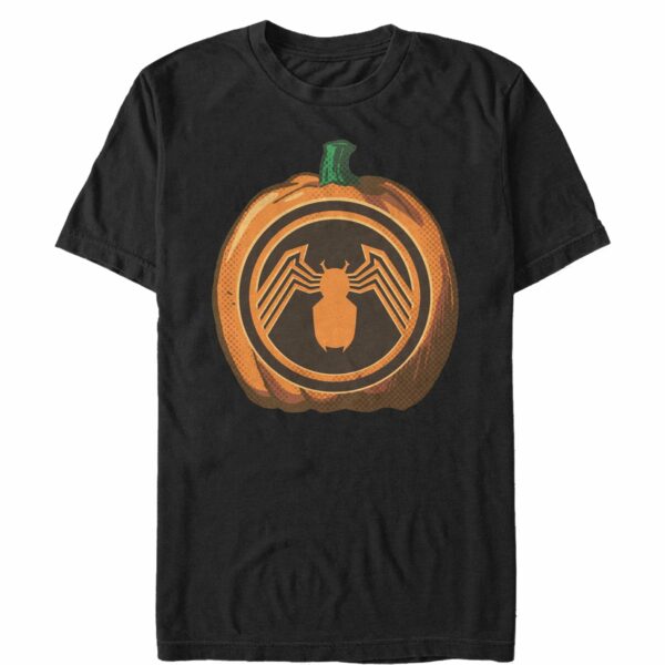 Men’s Marvel Halloween Venom Logo Pumpkin T-Shirt