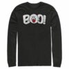 Men’s Nintendo Mario Boo! Bubble Text Long Sleeve Shirt