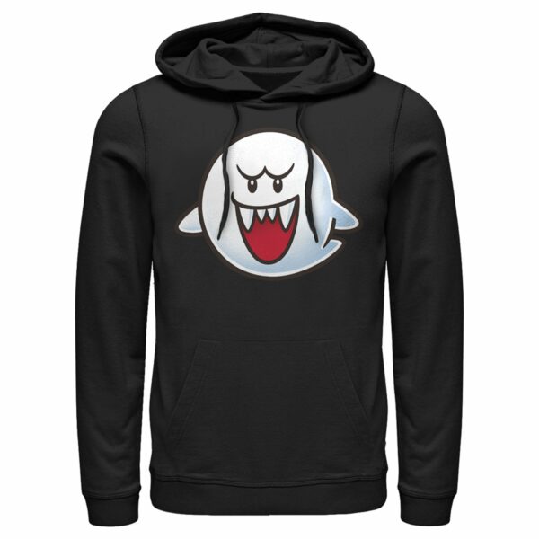 Men’s Nintendo Mario Boo Ghost Smile Pull Over Hoodie