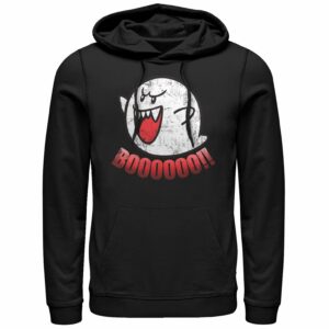 Men’s Nintendo Retro Boo Ghost Pull Over Hoodie