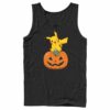 Men’s Pokemon Halloween Jack-O’-Lantern Pikachu Tank Top