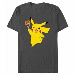 Men’s Pokemon Halloween Pikachu Caramel Apple T-Shirt