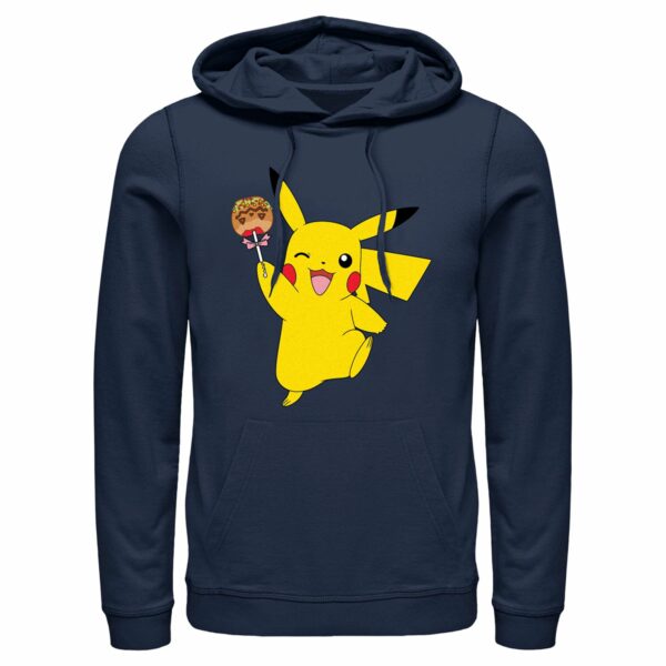 Men’s Pokemon Halloween Pikachu Jack-O’-Lantern Caramel Apple Pull Over Hoodie