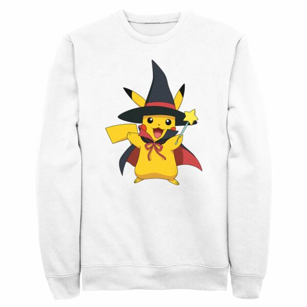 Men’s Pokemon Halloween Pikachu Magic Wand Sweatshirt