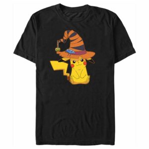 Men’s Pokemon Halloween Pikachu Witch Hat T-Shirt