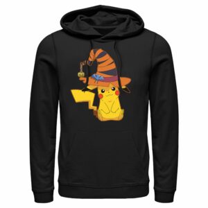 Men’s Pokemon Halloween Pikachu Witch Pull Over Hoodie