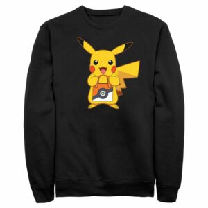 Men’s Pokemon Halloween Trick or Treat Pikachu Sweatshirt