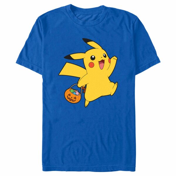 Men’s Pokemon Halloween Trick-or-Treating Pikachu T-Shirt