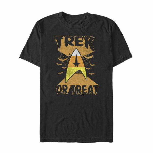 Men’s Star Trek Halloween Trek or Treat Candy Corn T-Shirt