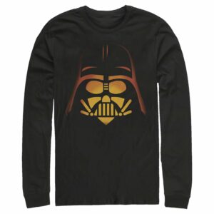 Men’s Star Wars A New Hope Halloween Darth Vader Pumpkin Long Sleeve Shirt