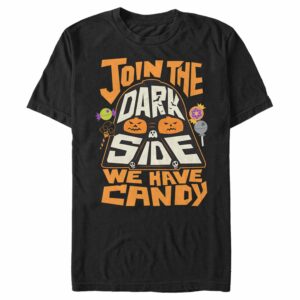 Men’s Star Wars A New Hope Halloween Join The Dark Side We Have Candy Darth Vader T-Shirt