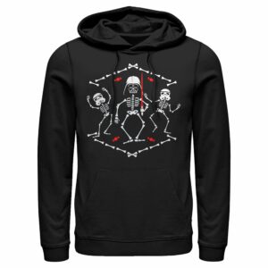 Men’s Star Wars A New Hope Halloween Vader Skeleton Dance Pull Over Hoodie