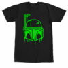 Men’s Star Wars Halloween Dripping Boba Fett Helmet T-Shirt