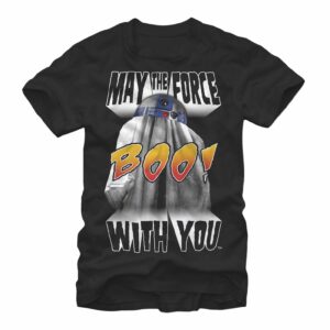 Men’s Star Wars Halloween R2-D2 Ghost Boo T-Shirt