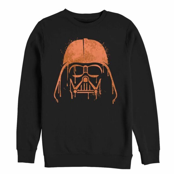 Men’s Star Wars Halloween Vader Helmet Spray-Paint Sweatshirt