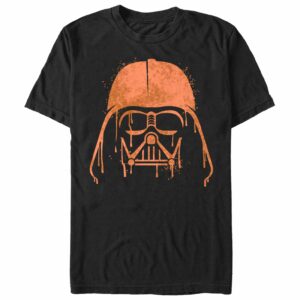 Men’s Star Wars Halloween Vader Helmet Spray-Paint T-Shirt