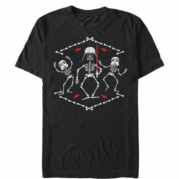 Men’s Star Wars Halloween Vader Skeleton Dance T-Shirt