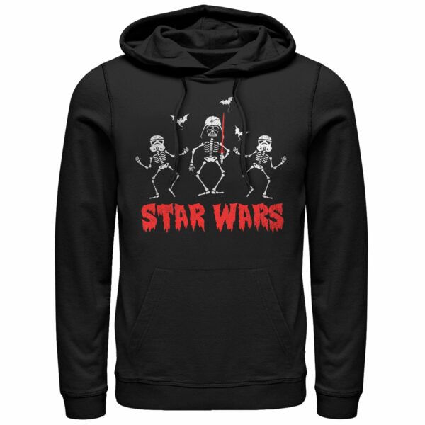 Men’s Star Wars Halloween Vader Skeletons Pull Over Hoodie