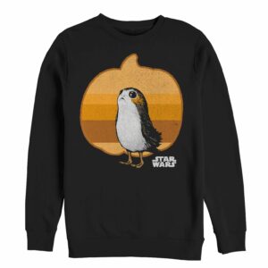 Men’s Star Wars The Last Jedi Halloween Porg Pumpkin Sweatshirt