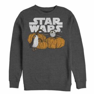 Men’s Star Wars The Last Jedi Happy Halloween Porg Logo Sweatshirt