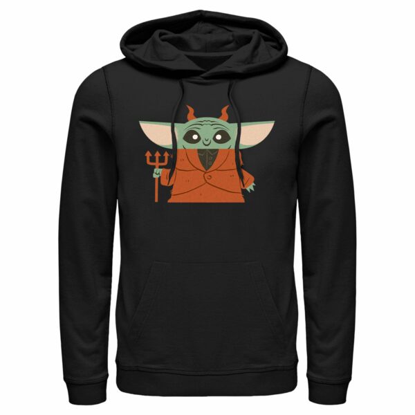 Men’s Star Wars The Mandalorian Halloween Devil Grogu Pull Over Hoodie