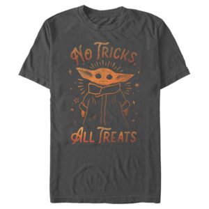 Men’s Star Wars The Mandalorian Halloween Grogu No Tricks All Treats T-Shirt