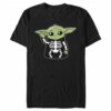 Men’s Star Wars The Mandalorian Halloween Grogu Skeleton Costume T-Shirt