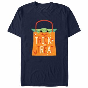 Men’s Star Wars The Mandalorian Halloween Grogu Trick or Treat Bag T-Shirt