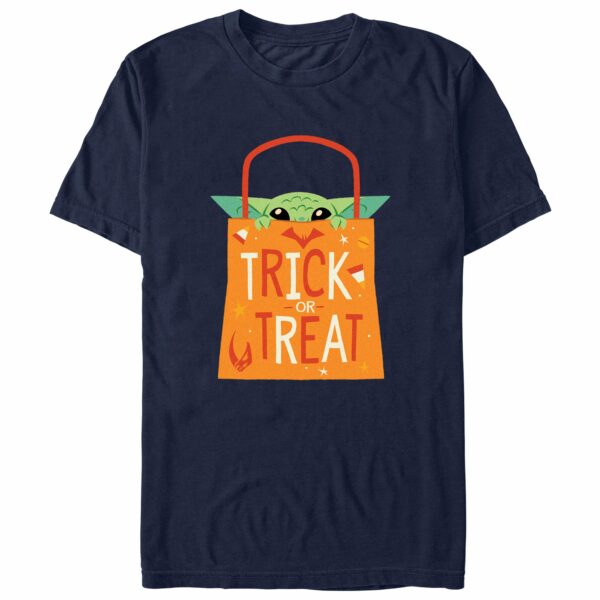 Men’s Star Wars The Mandalorian Halloween Grogu Trick or Treat Bag T-Shirt