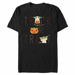 Men’s Star Wars The Mandalorian Halloween Grogu Trick or Treat T-Shirt